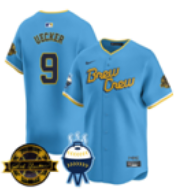 Women Milwaukee Brewers #9 Bauers Blue Nike 2026 World Series jersey 102105